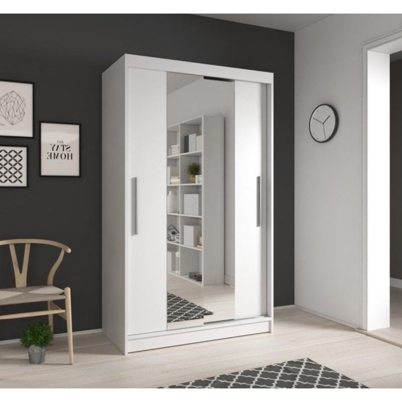 Hakim 2 Door Manufactured Wood Wardrobe, White