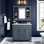 Ensemble de meuble-lavabo 35 po avec armoire à miroir, tiroirs à fermeture en douceur et rangement triple