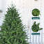 Arbre de Noël artificiel à charnière naturel non éclairé-755664718