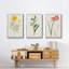 Fleurs des saisons IV, reproduction sur toile 3 pièces-91891296-91891295