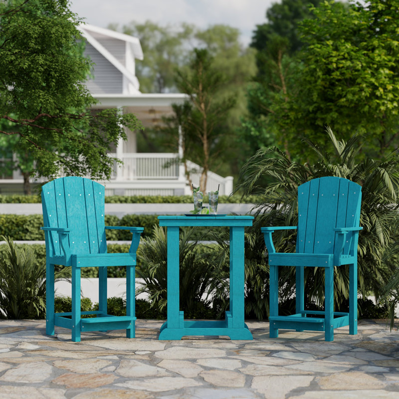 Heritage 3-Piece Patio Set, Aruba Blue