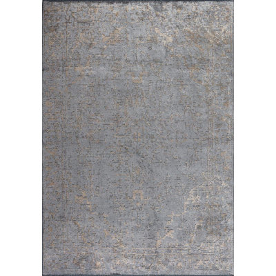 Alyias Rectangle Abstract Cotton and Viscose Indoor / Outdoor Area Rug