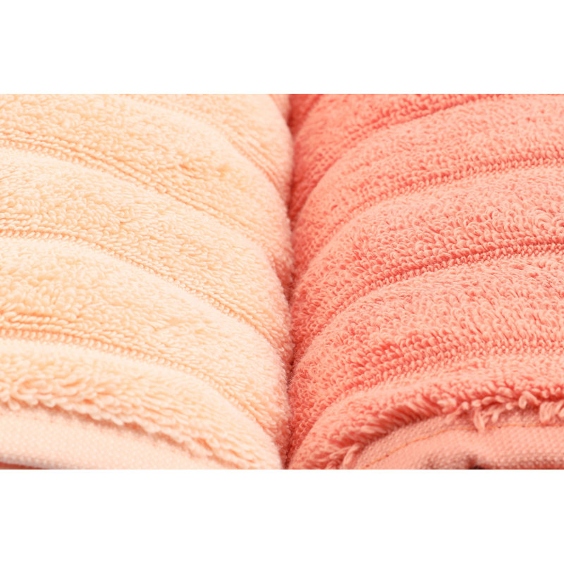Ensemble de 4 serviettes 100% coton Beraldo, Orange / rouge / jaune