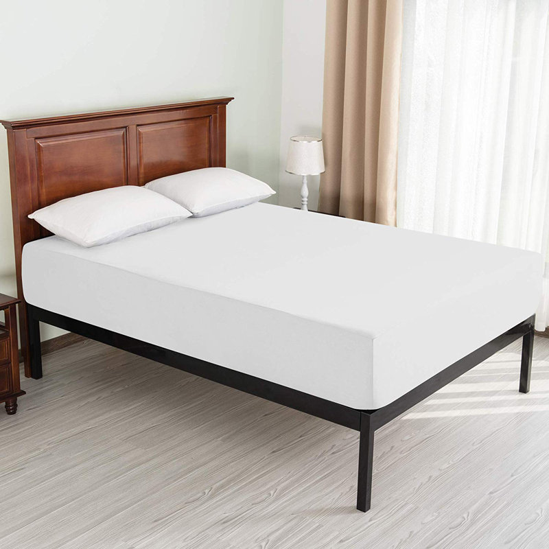 Protège-matelas ajusté ultra doux, Jumeau, Blanc