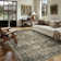 Kitty Machine Washable Area Rugs for Living Room with Non-Slip Backing  Brown/Black Rug