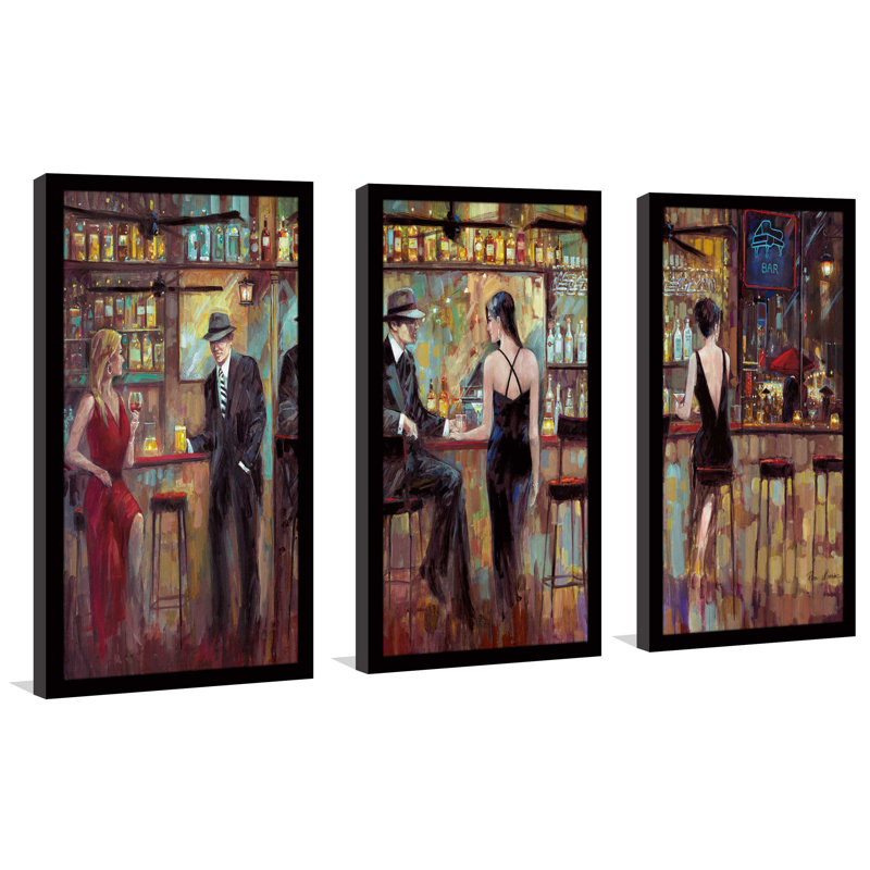" Happy Hour " 3 - Pieces, 40.5" W x 25.5" H x 1" D