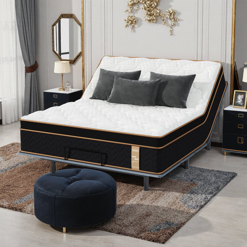 Queen Size Hybrid Mattress with Individually Wrapped Coils & Gel Memory Foam - Fiberglass-Free Design, Advanced Motion Isolation, Edge Support, Mattress in a Box, CertiPUR-US & OEKO-TEX Certified