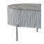 Table basse grise ultrabrillante et chrome