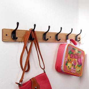 Wall 6 - Hook Wall Mounted Coat Rack