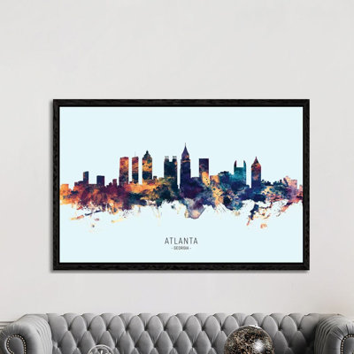 Atlanta Georgia Skyline by Michael Tompsett - Print on Canvas