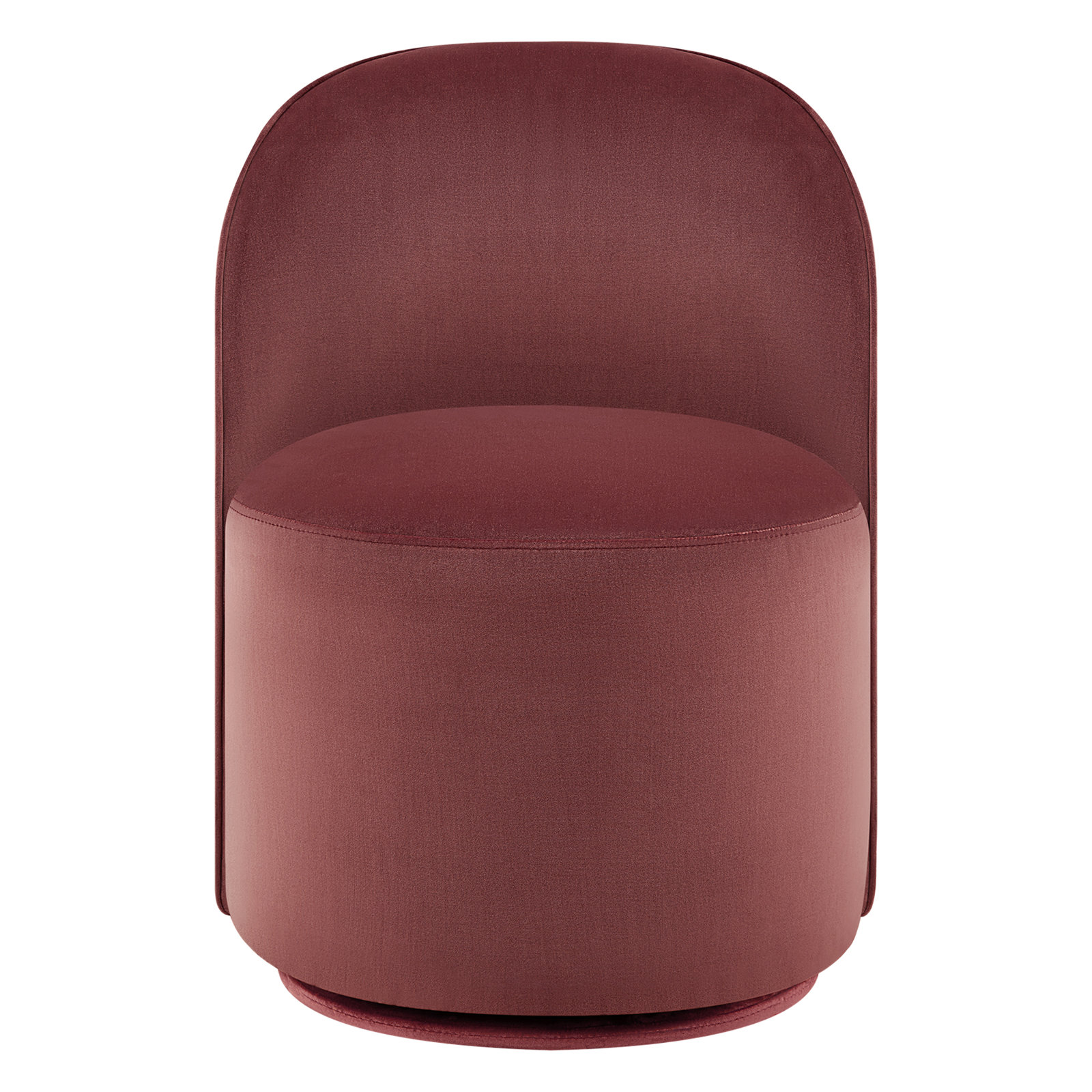 Sharlene Swivel Leather Side Chair, Falkirk Reddish Brown