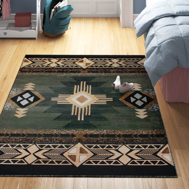 Leitha traditionnel en fibre d'oléfine, Tapis de couloir 2 pi x 7 pi