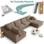 Canapé modulaire 135,4 po Cloud Couch-129468540
