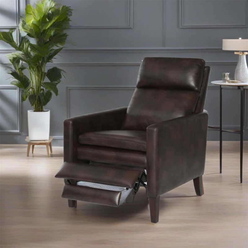 Fauteuil inclinable en simili cuir bruni Vaughn