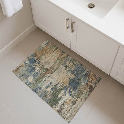 Premium Machine Washable Mayfield AMF2067 Abstract Rug