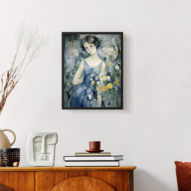 WOMEN Series DLXVII - reproduction encadrée de qualité supérieure - prête à être accrochée - aucun clou requis