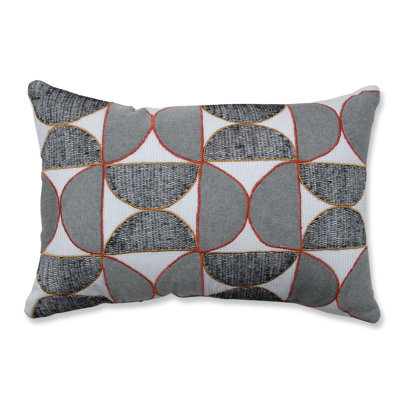  Half-Circle Outline Cotton Lumbar Pillow