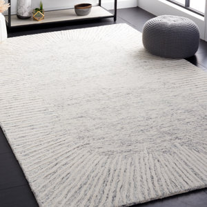 Amirat Area Rug in Gray/Ivory