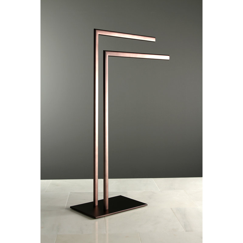 Kingston Brass Edenscape Freestanding Dual Towel Rack, Oil Rubbed Bronze