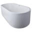 LIDO 66" X 34" Freestanding Soaking Solid Surface Bathtub-733705970