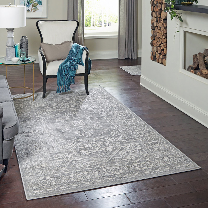 Tapis traditionnel urbain de couleur fossile, Rectangle 9 pi x 12 pi