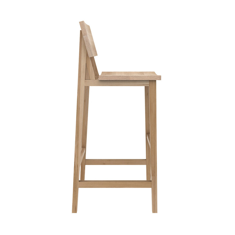 N Solid Wood Bar Stool