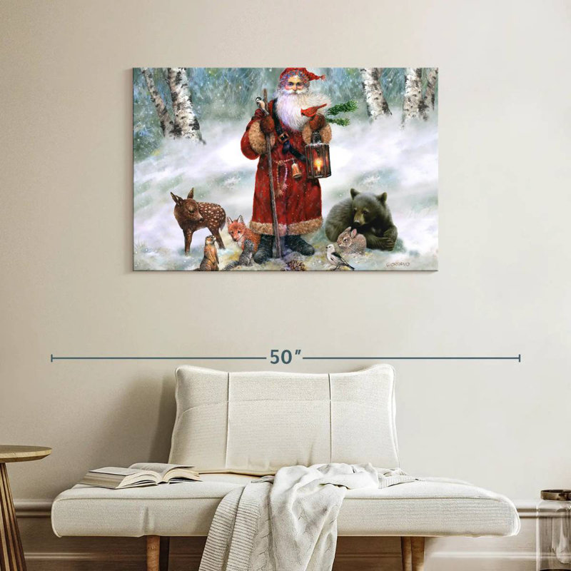Père Noël Lelend Woodland, H 26 po x l 39 po