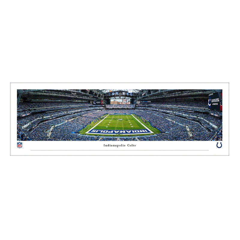 Colts End Zone Lettering Ebern Designs Indianapolis Colts, End Zone - Select Frame | Wayfair