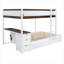 Lit superposé double avec lit gigogne simple, rangement et bureau