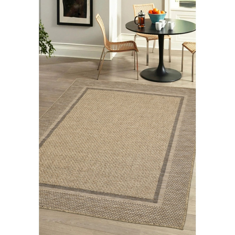 SUMMER LATTE Striped Indoor / Outdoor Area Rug, Rectangle 160 x 230 cm