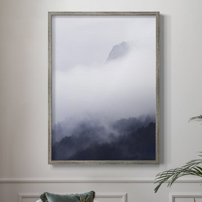 «Above the Clouds», reproduction encadrée - bois massif