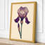 Purple Iris Study Botanical - Wrapped Canvas-1793378378-1793378390
