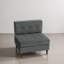 Fauteuil capitonné en velours côtelé-1283549081