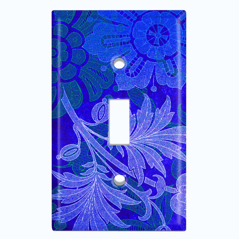 Patterned 1 - Gang Toggle Light Switch Standard Wall Plate