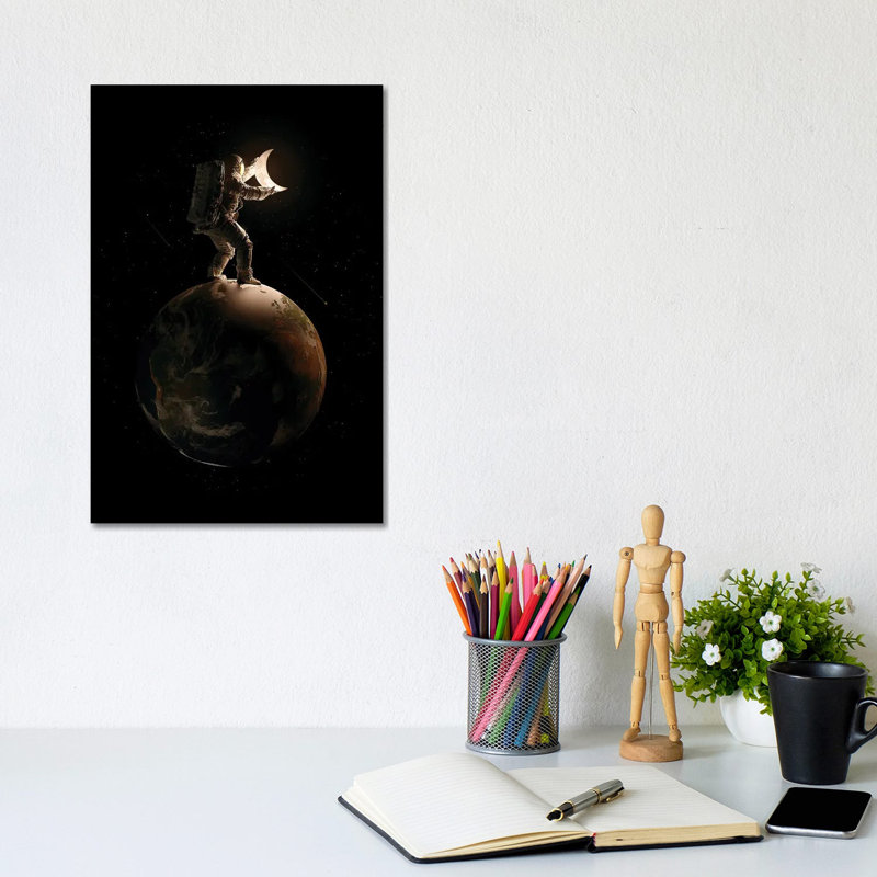 Lunar by Nicebleed - Print on Canvas, Wrapped Canvas, 30.48cm H x 20.32cm W x 1.91cm D