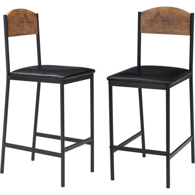 Counter Stool with Metal Frame