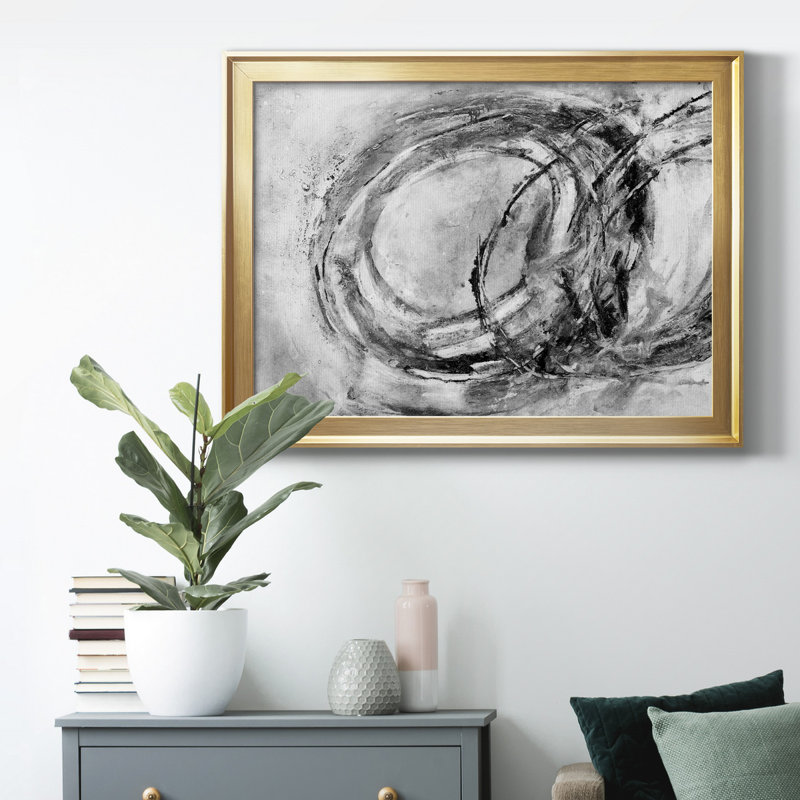 Plum Ridge II - peinture sur toile encadrée, H 22,5 po x l 30,5 po x P 1,5 po, Or