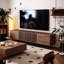 Meuble télé 94,4 po Mid Century Modern-1960344301