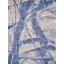 Rectangle Floor Art Abstract Hand-Knotted Bamboo Slat/Seagrass Area Rug in Ivory/Dark Blue