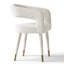 Fauteuils de salle à manger en tissu texturé Hennigan -1587192331