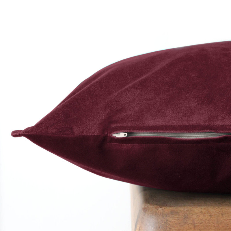 Ensemble d'édredon en velours uni 8 pièces Cascade, Édredon très grand + 7 articles supplémentaires, Rouge