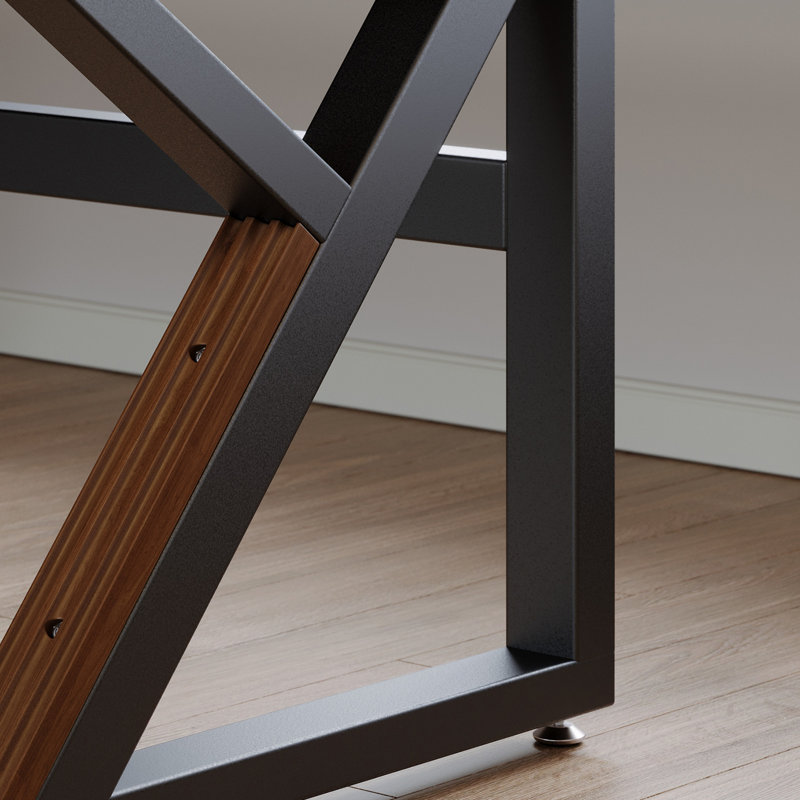 Solid Wood 63-Inch Extra Long Desk