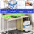  47 Inch Computer Desk With Power Outlets & LED Lights, Home Office Desk With Monitor Stand And Storage Drawers-615271247
