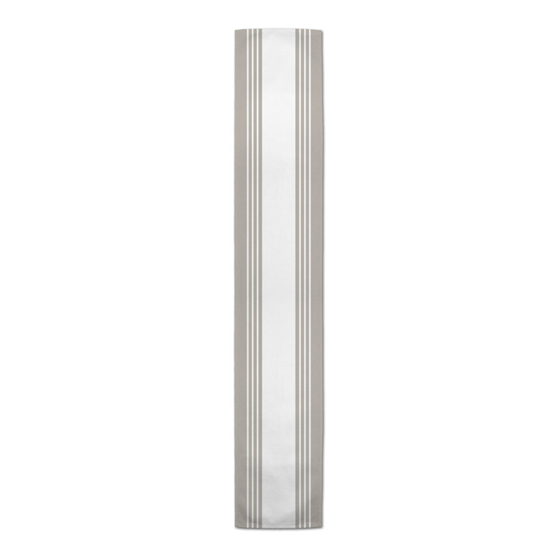 Chemin de table Breyana, P 16 po x L 72 po, Gris clair