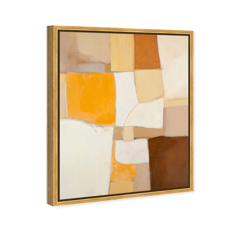 Clay and I Canvas Abstract Print by Oliver Gal, Black Frame, 16 x 20, 46"H x 37"W, Gold Frame