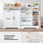 Narrow Shoe Storage Cabinet with Adjustable Side Cabinet-207314657