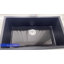 Évier de cuisine en granite 33 po x l 22 po à cuve simple en quartz composite avec grille d'évier-107376196