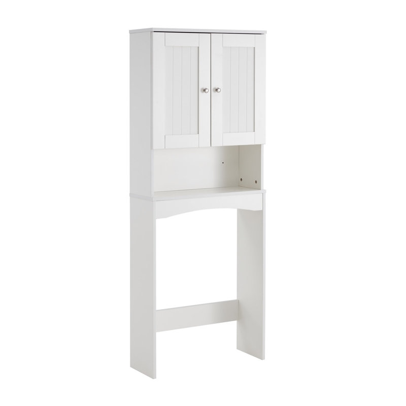 Tablette de salle de bain Home-Over-The-Toilette, économiseur d'espace de salle de bain, organisateur d'armoire de rangement pour salle de bain, blanc