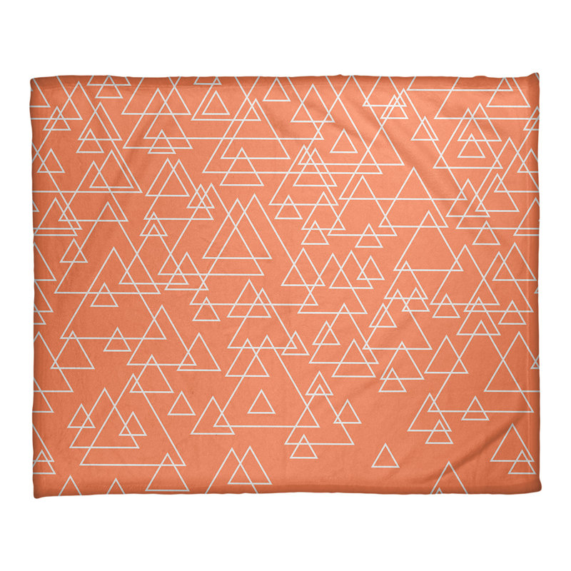 Couverture polaire Katelyn Elizabeth, L 62,5 po x L 82,5 po, Orange