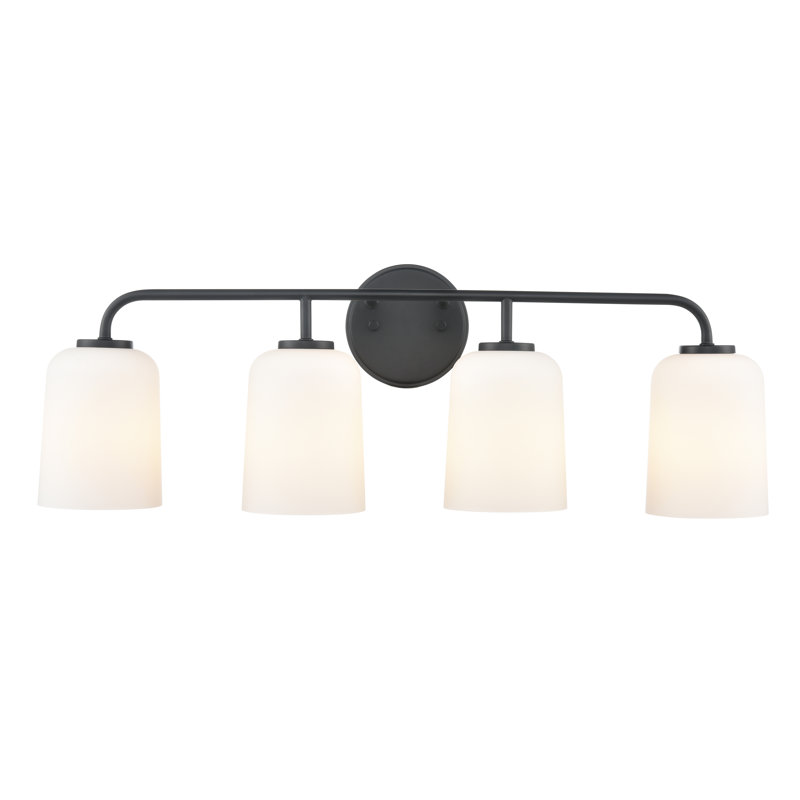 Meuble-lavabo 4 lumières 28 po Londonderry , Noir mat